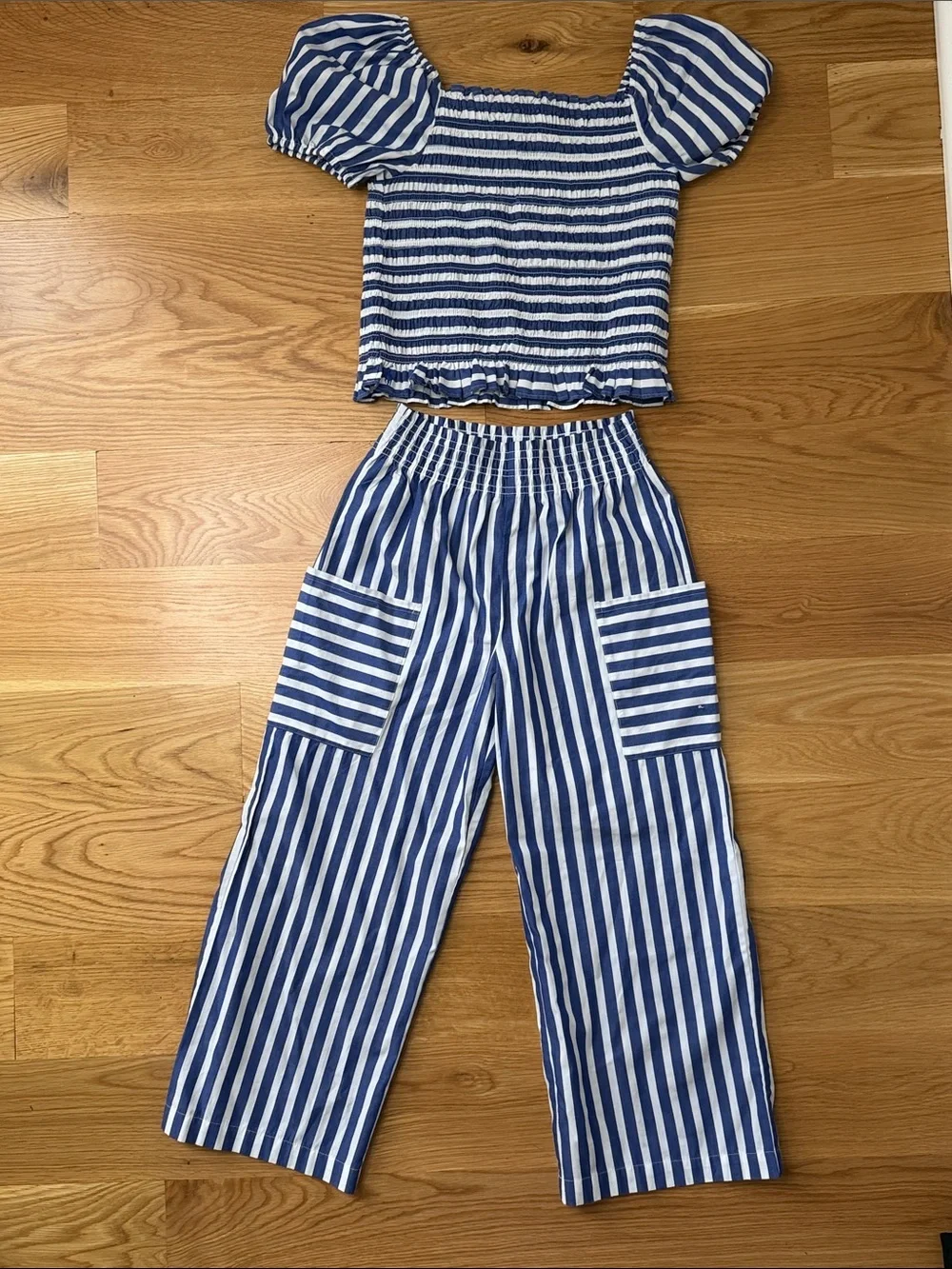 Ralph Lauren Striped Cotton Top & Cropped Pant Set | NEW without Tags!